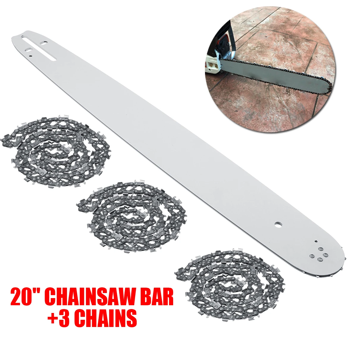2" направляющая цепной пилы с 3 шт. Пильная цепь 3/8 72DL. 63" для STIHL MS290 MS291-310-340-360-380-391-440 цепная пила аксессуары