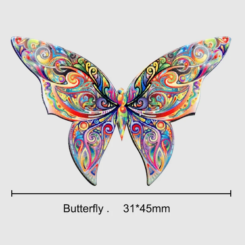 butterfly XMXCZKJ запасная металлическая пластина для магнитного автомобильного крепления, держатель для мобильного телефона, Магнитная подставка для смартфона, Аксессуары для мобильных телефонов - Цвет: butterfly