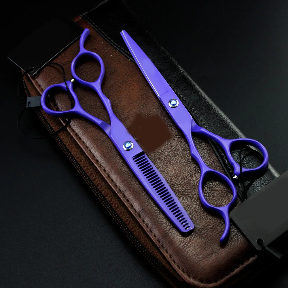Ножницы Парикмахерские синие 6 дюймов 5 дюйма для левшей | волос