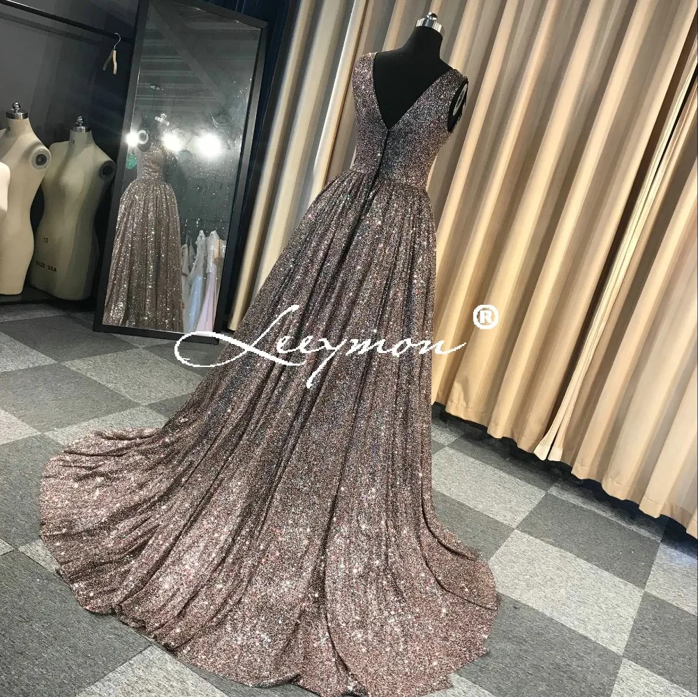 Robe De Soiree блестящее вечернее платье с v-образным вырезом без рукавов вечернее длинное вечернее Плиссированное вечернее платье с кисточками и бисером