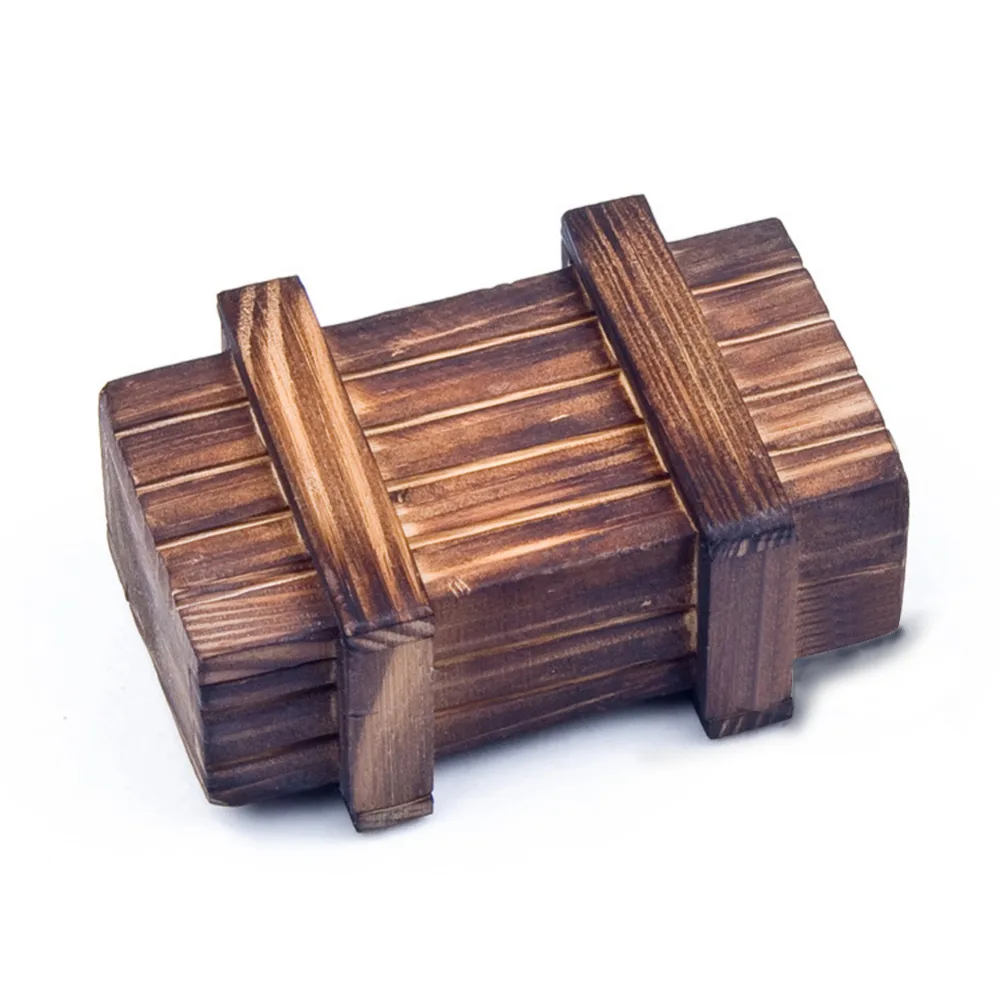 Волшебная деревянная головоломка коробка с секретным отсеком игра для мозга - Фото №1