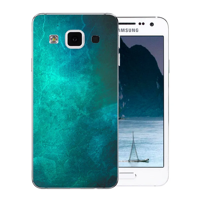 Для Samsung A3 2015 чехол для телефона Мягкий Силиконовый ТПУ цветной каменный узор Galaxy