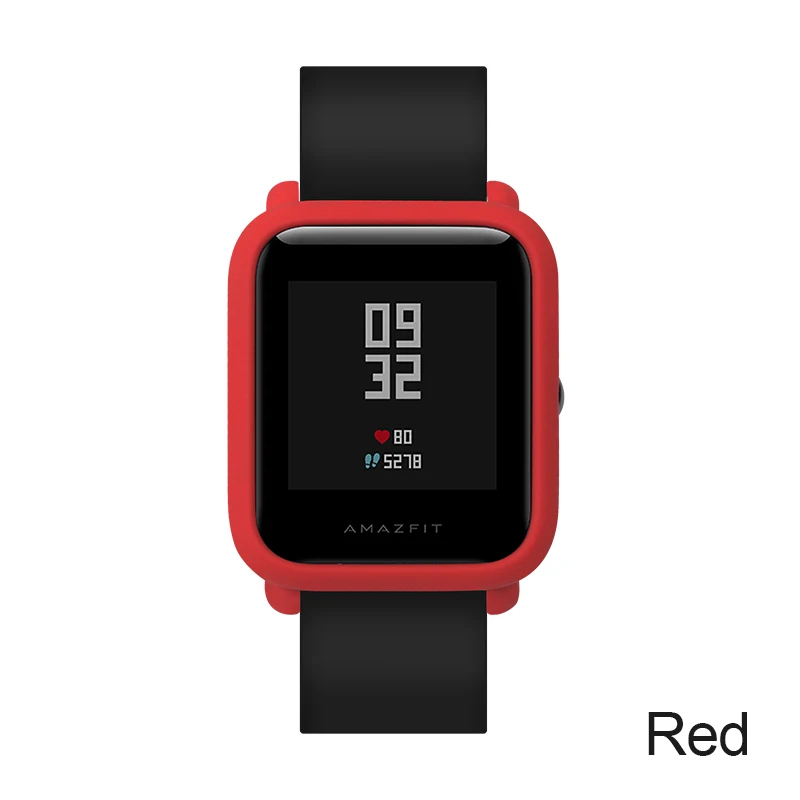 Красный Чехол SIKAI для Xiaomi Amazfit Bip BIT PACE Lite, Молодежные часы, чехол, защитная оболочка для Xiaomi Amazfit, чехол для смарт часов - Цвет: Красный