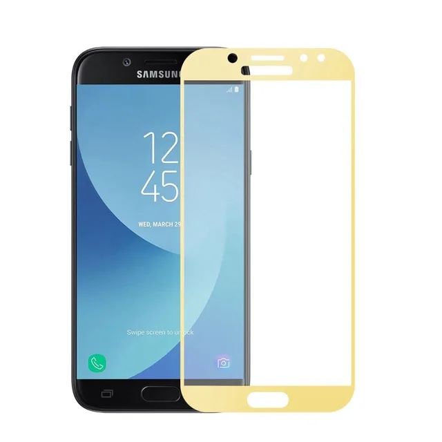 Gold 3D закаленное стекло для samsung Galaxy J3 полное покрытие 9H пленка Взрывозащищенная Защита экрана для samsung J3 Emerge J327P - Цвет: Gold