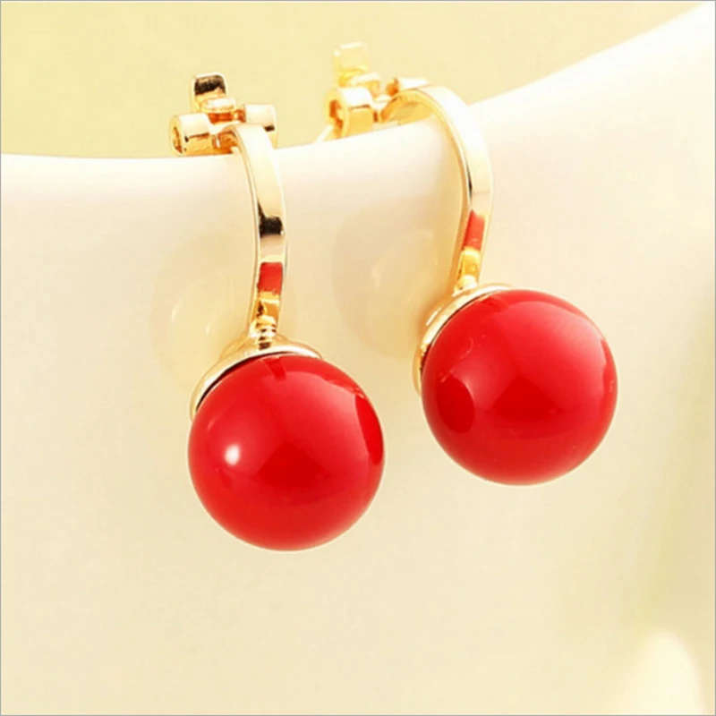 New women's ear clip atmospheric imitation pearl ball fashion jewelry woman exquisite hypoallergenic | Украшения и аксессуары