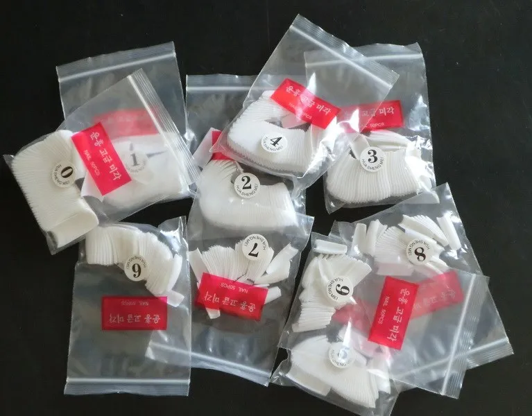 1000 шт. белые акриловые французские искусственные накладные ногти для леди