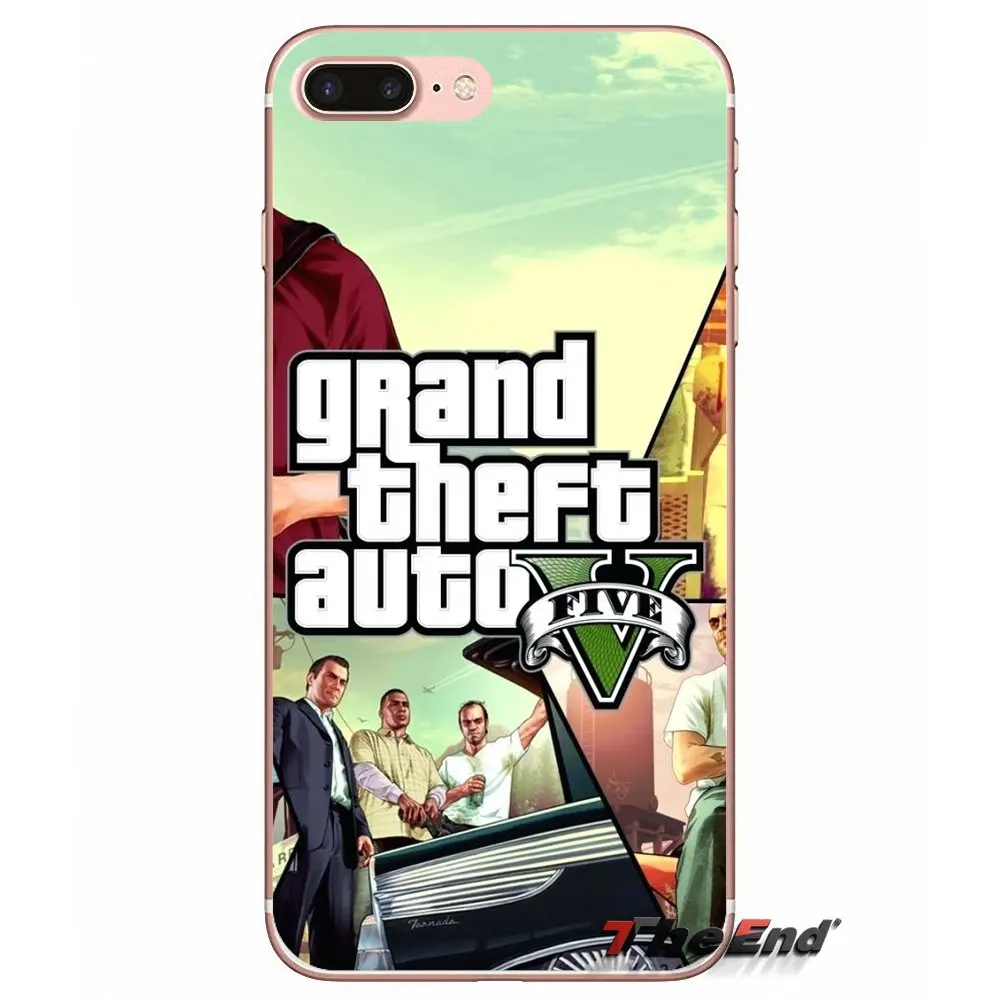 Чехол из ТПУ для Huawei P Smart Y6 P8 P9 P10 Plus Nova P20 Lite Pro Mini 2017 SLA-L02 SLA-L22 2i gta grand theft auto 5 san andreas |