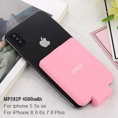 MP282P-01 IOS PINK Портативное зарядное устройство, внешний аккумулятор для samsung huawei redmi mi9, тонкий внешний аккумулятор, зарядное устройство, чехол для iPhone 11 X XS MAX - Цвет: MP282P-01 IOS PINK