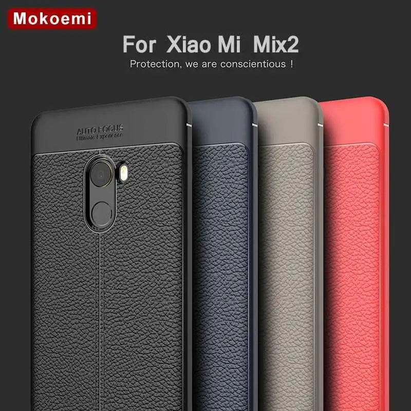 Модный противоударный мягкий чехол Mokoemi с узором Личи 5 99 дюйма для Xiaomi Mi Mix 2