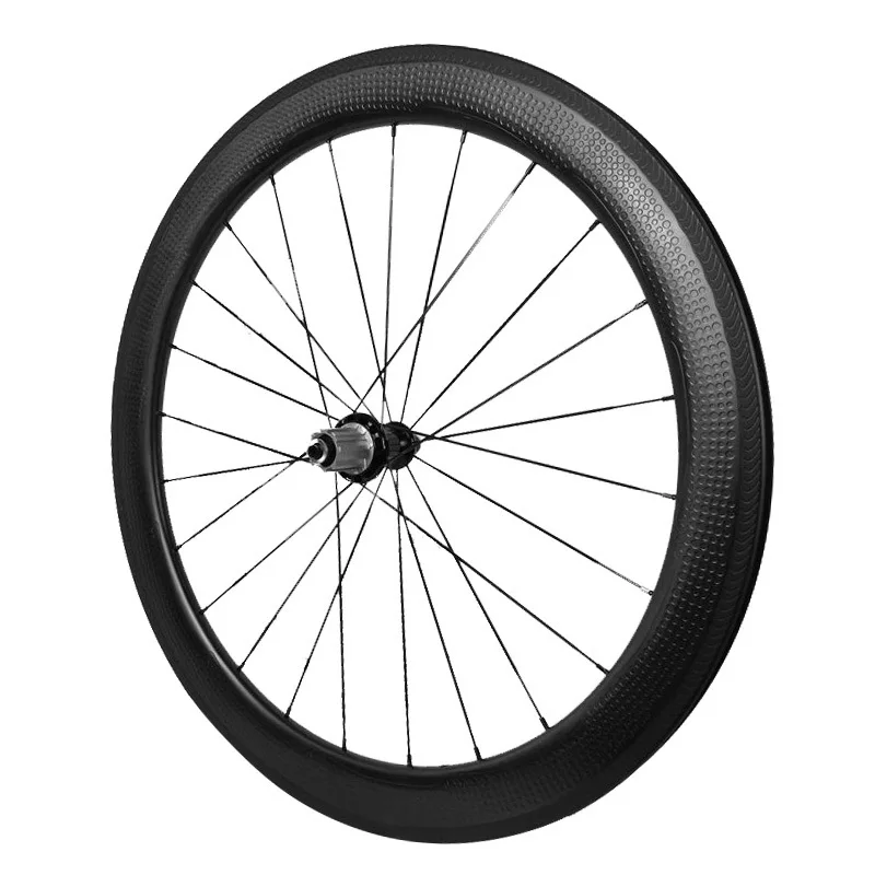 Golf surface carbon wheels 58mm depth 25mm width rims Dimple clincher wheelset power way R36 hubs black 1650g | Спорт и развлечения