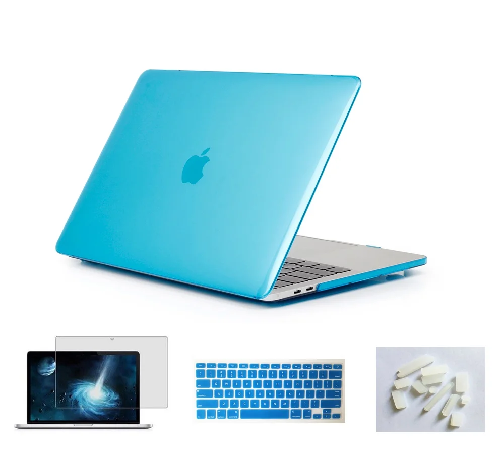 4 в 1 матовый жесткий чехол + для клавиатуры пылезащитный Разъем Apple Macbook Air Pro Retina
