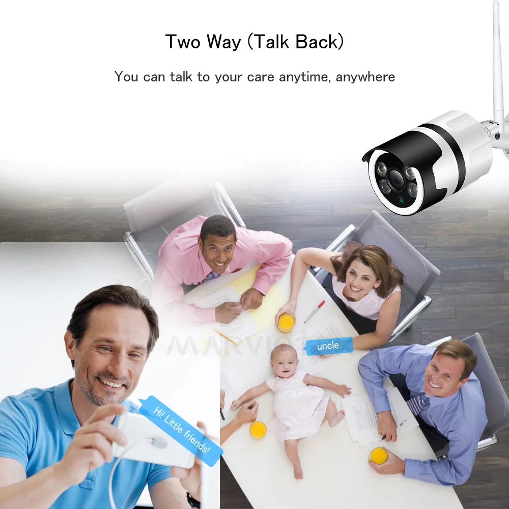 Уличная ip-камера WiFi 720 P водонепроницаемая для наблюдения дома безопасности мини