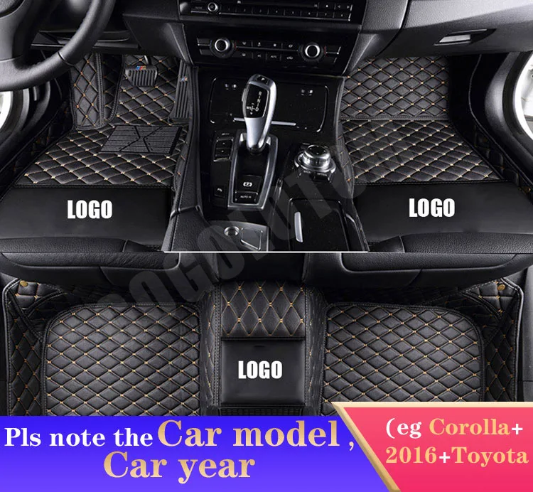 black yellow Автомобильные коврики на заказ, роскошные кожаные Citroen C5 C4 Air Cross Aircross Picasso Grand C2 C4L DS5 LS DS6, авто Стайлинг, ковер - Название цвета: black yellow