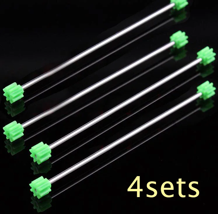 Бесплатная доставка 4 комплекта приводных валов с зелеными шестернями