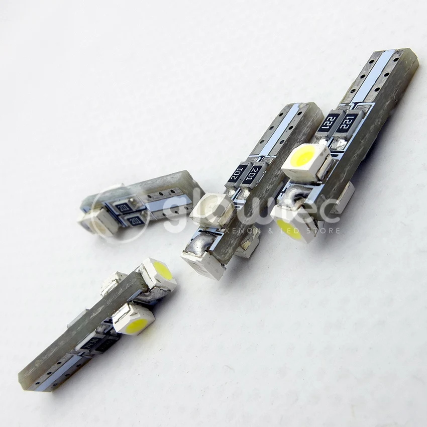 1 шт. автомобильная светодиодная лампа 12 В постоянного тока T5 74 17 0 5 Вт 3SMD 1210/3528 3 smd