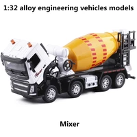 132 alloy engineering vehicles models pull back flashing musicalmixer modelmetal diecaststoy vehiclesfree shipping