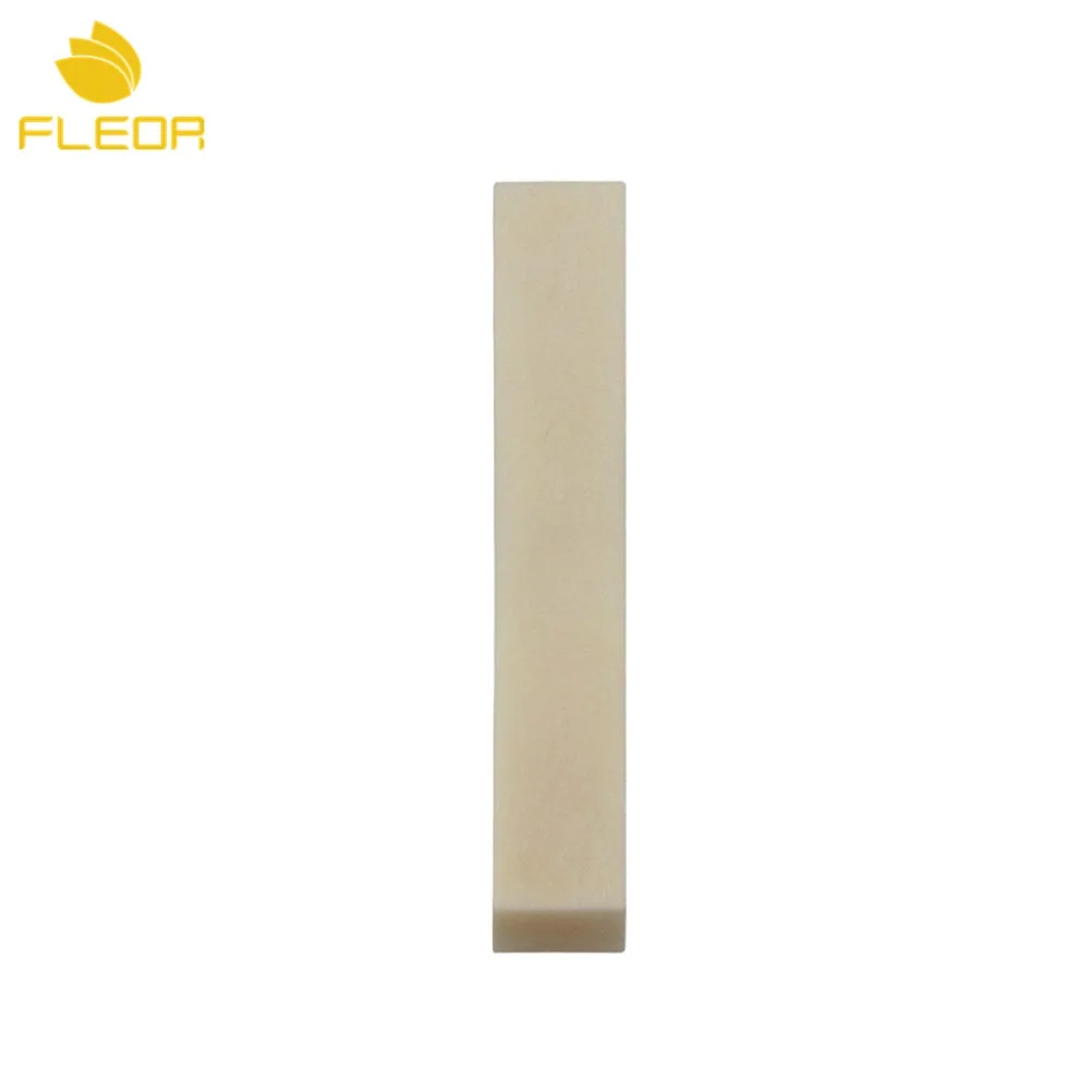 FLEOR 1 шт. нерезная гитарная Гайка Седло материал кость чистые DIY части 83*12*6 мм для