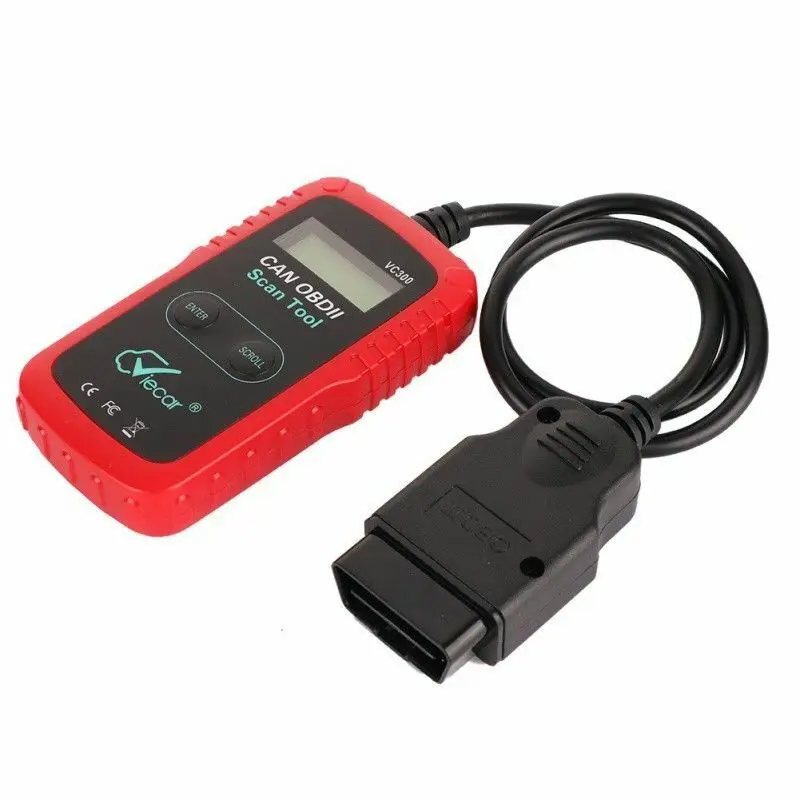 VC300 сканер автомобилей читатель кода OBD2 OBDII двигатели для диагностики ЖК дисплей