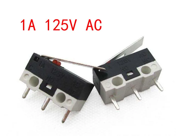 

50Pcs Limit Switch Push Button Switch 1A 125V AC Mouse Switch 3Pins Micro Switch Good quality