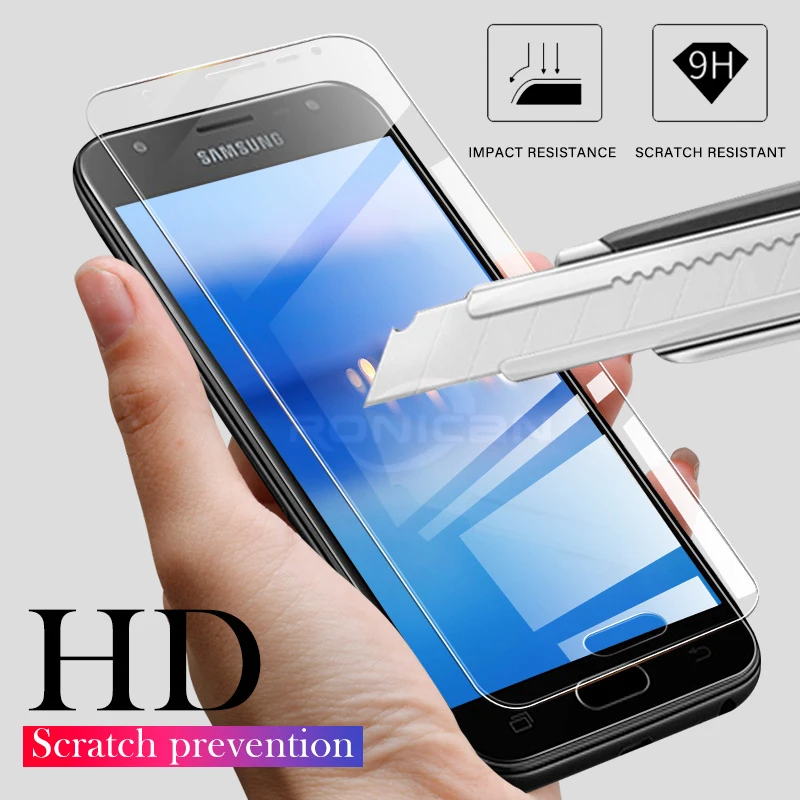 Закаленное стекло с полным покрытием для Samsung Galaxy A3 A5 A7 0 28 мм Защитная пленка