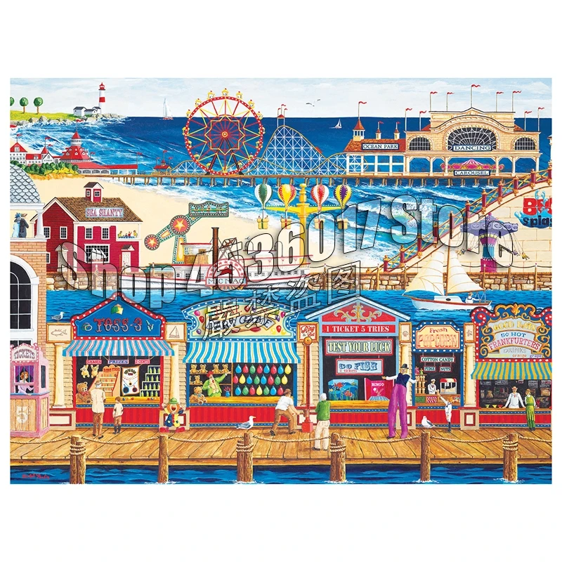 Полноразмерная алмазная живопись 5D сделай сам переключаемая картина Океанский