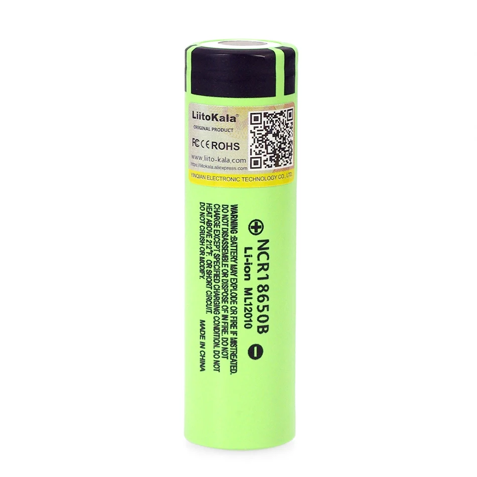 

10PCS Liitokala original 18650 3400mAh NCR18650B 3.7V battery Lithium Rechargeable Battery For Flashlight Batteries