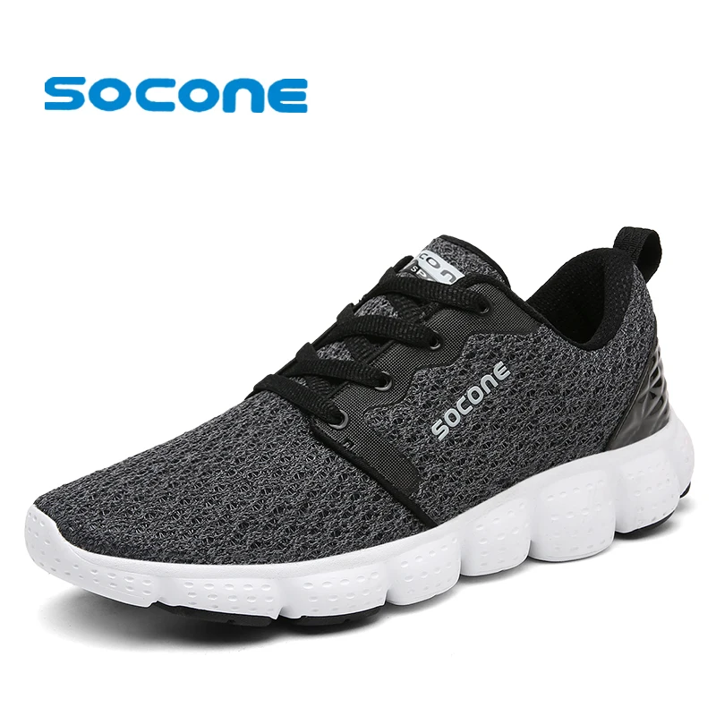 Мужские кроссовки для бега Socone дышащие тенниса уличная спортивная обувь zapatillas