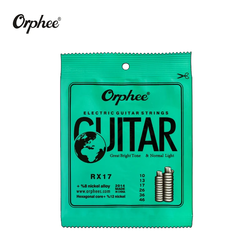 10 шт. orphee Струны для гитары RX15 RX17 RX19 Струны для электрогитары супер светильник