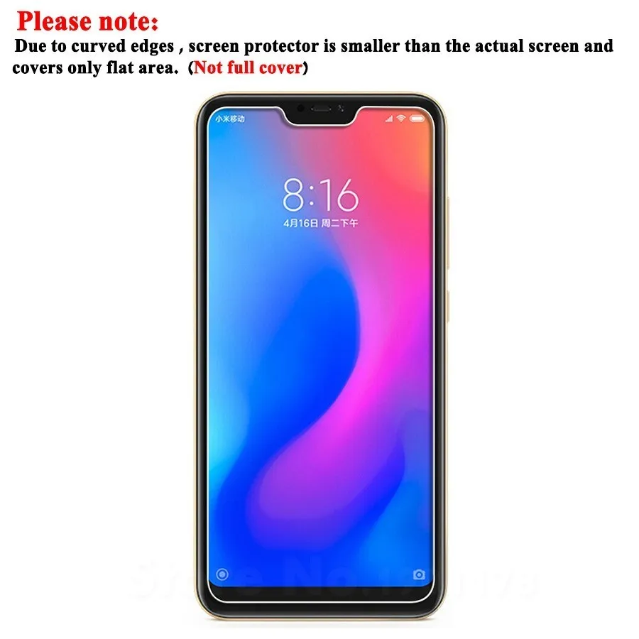 9H Tempered Glass for Xiaomi Mi A2 Lite Screen Protector For A2Lite 5.84 Global Version 2.5D Protective Film | Мобильные телефоны и