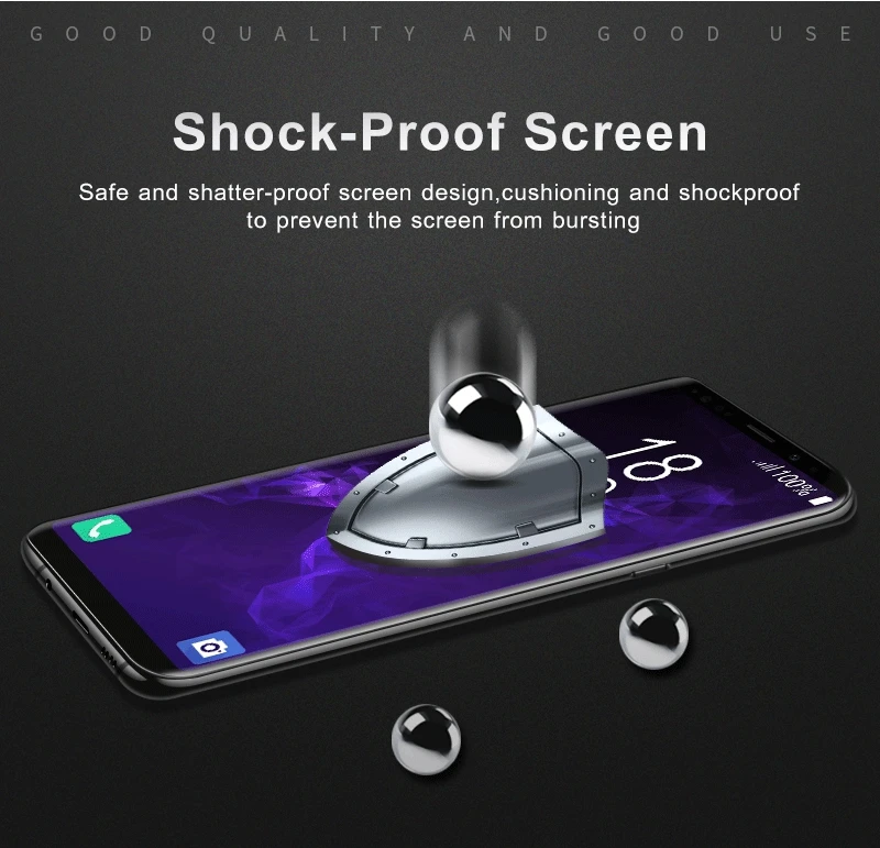 3D Высококачественная защитная пленка из закаленного стекла 0,33 мм для samsung S9 S8 N9 N8 S9plus S8plus Экран Стекло защиты
