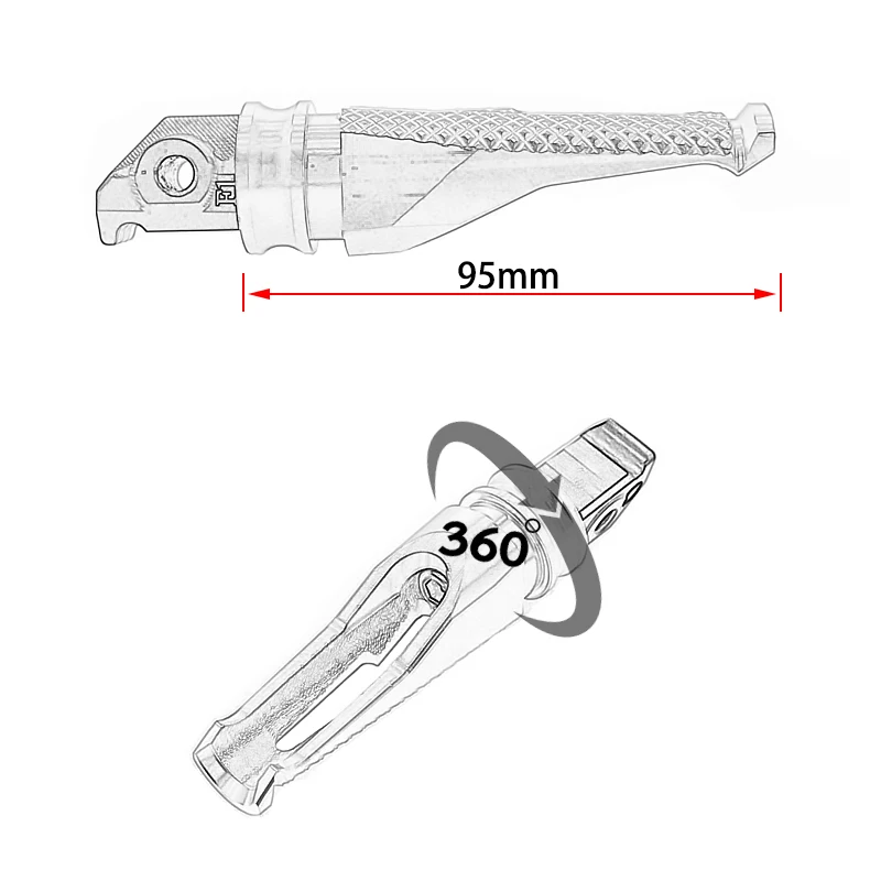 

For Yamaha YZF R1 YZF R6 YZF R1M YZF R1S YZFR1 YZFR6 YZFR1M Motorcycle rear foot nail