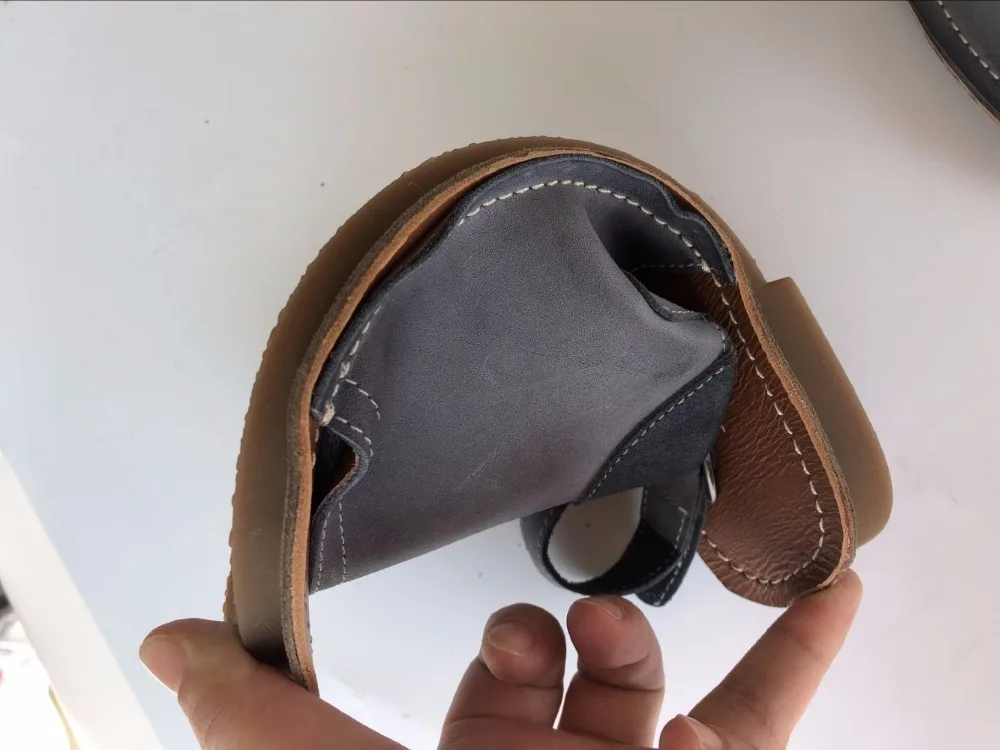 Фото Весенняя обувь Careaymade из воловьей кожи, однотонные босоножки ручной работы на плоской подошве, женские босоножки в стиле ретро mori girl №3
