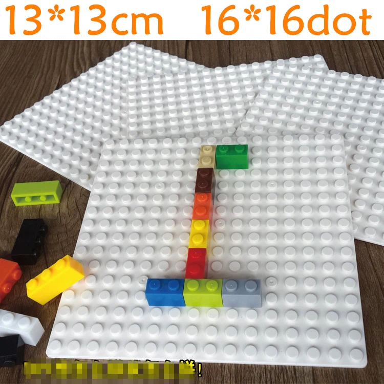 Wange 13*13 см 16*16Dot ABS пластик DIY Baseplate экшн-фигурки minifig строительные блоки