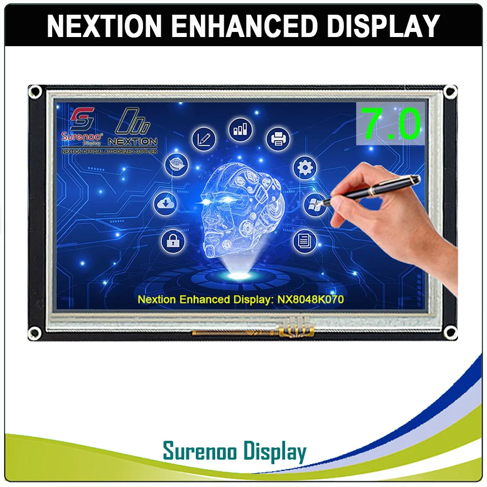 7 0 &quotNX8048K070 Nextion Enhanced HMI USART UART серийный резистивный сенсорный TFT ЖК модуль панель