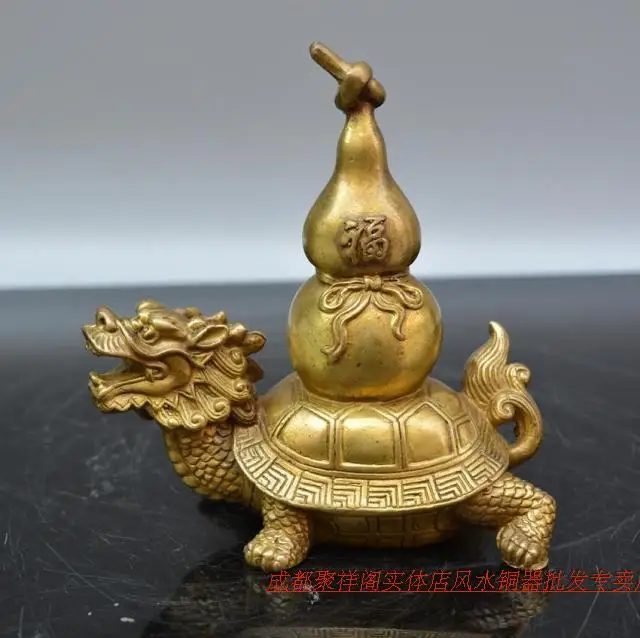 Poly Xiangge light copper dragon gourd decoration home feng shui enrichment Home Furnishing feng shui ornaments