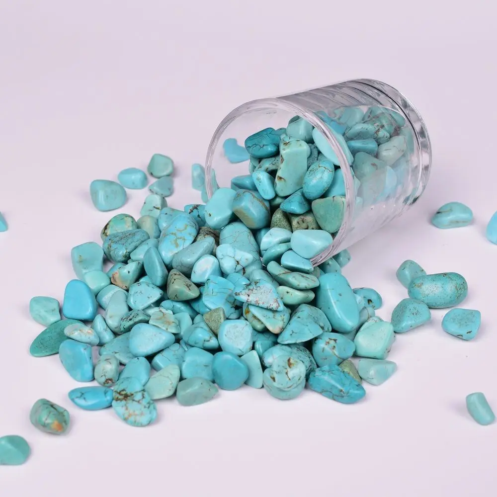 

artificial turquoise small gravel bulk tumbled stones 100g