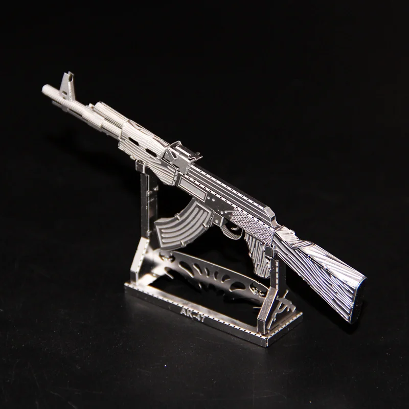 DIY Мини Военный Набор для ружья головоломка игрушка сборка Металл AK47 пистолет Набор Модель A328