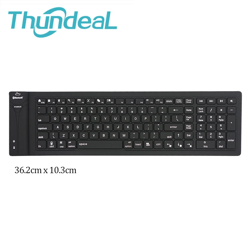 3.0 Bluetooth клавиатура Roll Up Teclado 87key 108key Беспроводной Мягкие силиконовые тишины для