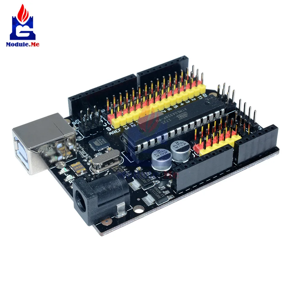 Для Arduino совместимая плата UNO R3 PLUS Atmega328P Atmega16u2 разработка расширения микроконтроллер щит модуль SPI IIC One