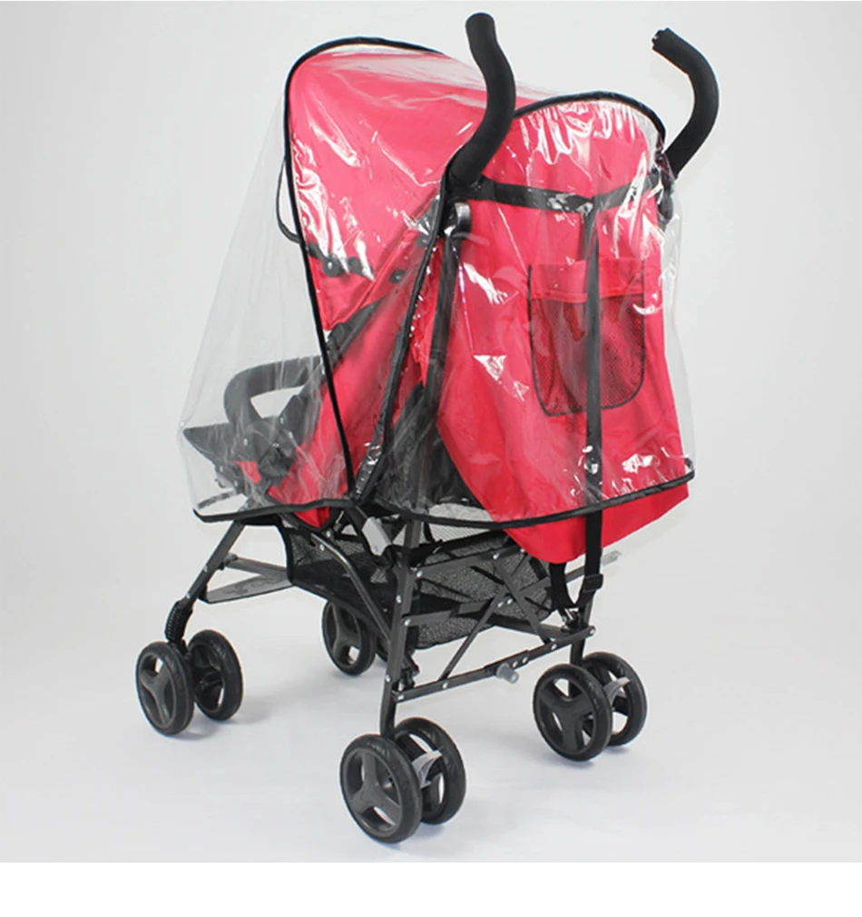 Baby stroller Accessories Rain cover Carriages Wind Dust Shield Zipper Baby Pushchair Wheelchair Cover Stroller Accessories