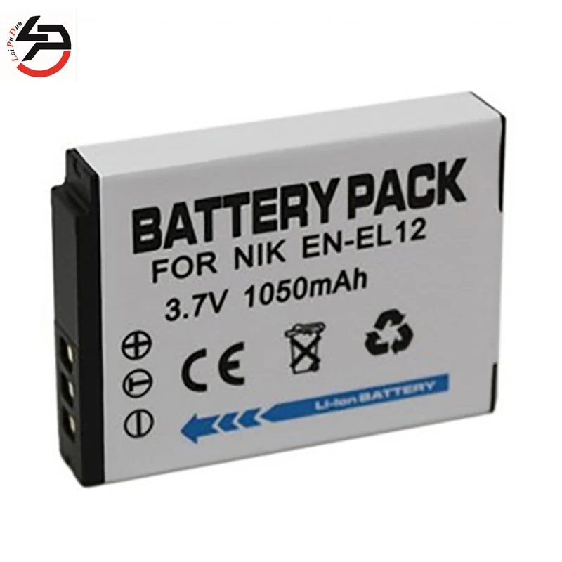 LPD 1050 мАч 100% Новый Сменный аккумулятор для камеры Nikon N EL12 ENEL12 S1200PJ AW100 S8200 S6200 S1000PJ