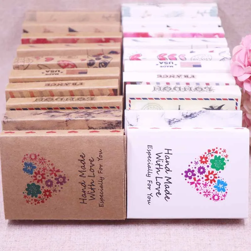 2018 30pcs DIY Vintage Paper Gift Box 10Designs New NoveltyParis/England/USA Designs White /Kraft Box/Case packaging box | Дом и сад