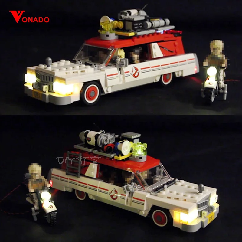 Светодиодный светильник для 75828 Ecto 1 & 2 Ghostbusters строительные кирпичи блоки кино