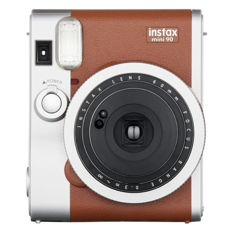 Fujifilm Instax Mini 90 NEO классическая коричневая мгновенная пленка камера + Fuji белая 80|film