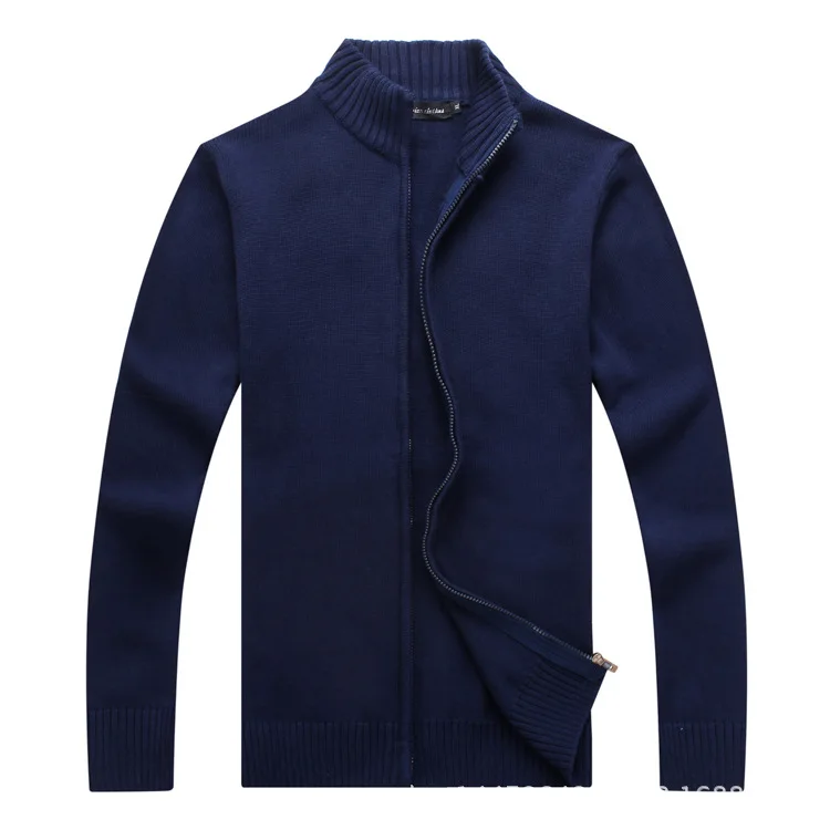Прямая поставка с фабрики осенний мужской кардиган свитер на молнии воротником