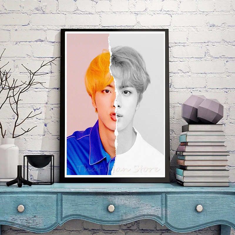 Мода Bangtan мальчики Ablum любовь себя ответ плакат вентиляторы подарок Канцелярский набор белый картон плакат - Цвет: Многоцветный
