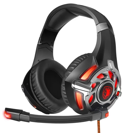 Red SADES R16 игровая гарнитура наушники USB 7,1 объемные стерео накладные наушники для ПК/ноутбука геймера - Цвет: Red