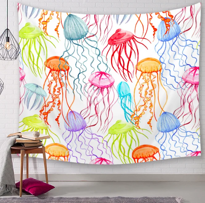 Lobster Fish Ocean World Decoration гобелены для ванной улицы гобелен настенный лист ткань