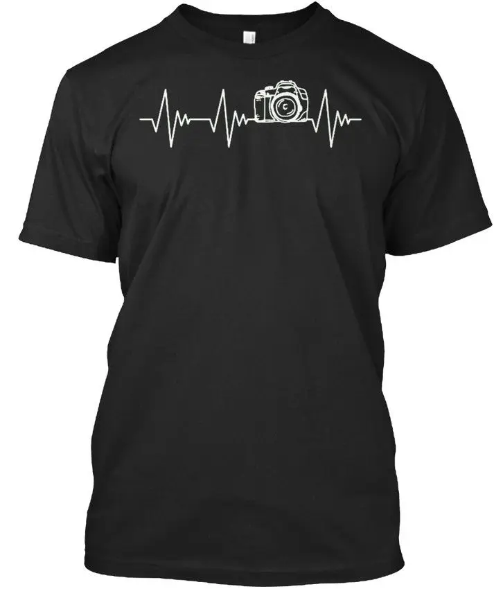 

High Quality Men'S Cotton Clothing T-Shirts Heartbeat Photographie T-Shirtretro T Shirts
