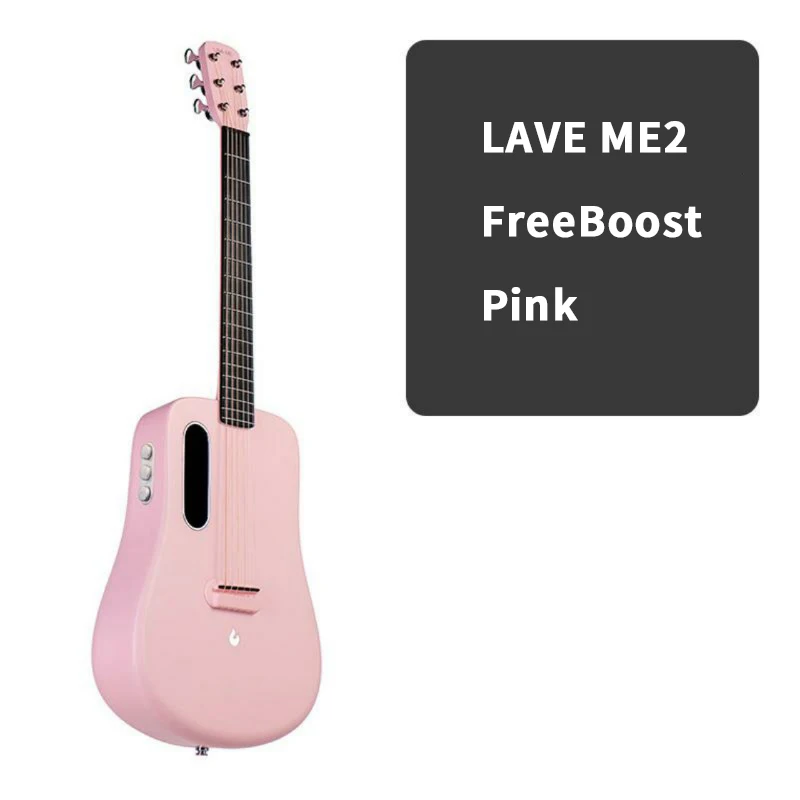 pink2 LAVA ME 2 народная гитара из углеродного волокна для начинающих, начинающих, студентов, для выступлений, 36In, Unibody, подарки, включая гитарные пачки и медиаторы - Цвет: pink2